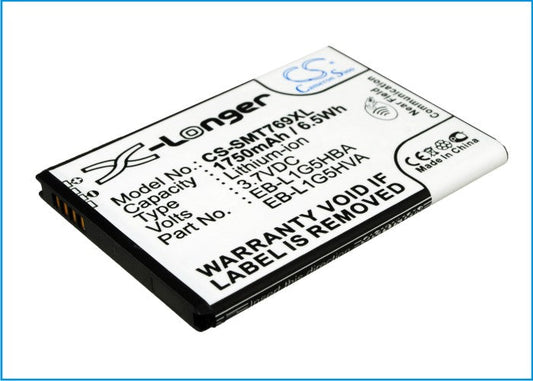 Replacement Battery for AT&T  Galaxy Exhilarate – Mobile, SmartPhone – 1750mAh/6.5Wh / 3.7V