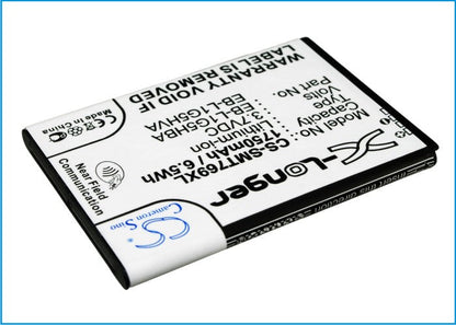 Replacement Battery for Samsung  Exhilarate – Mobile, SmartPhone – 1750mAh/6.5Wh / 3.7V