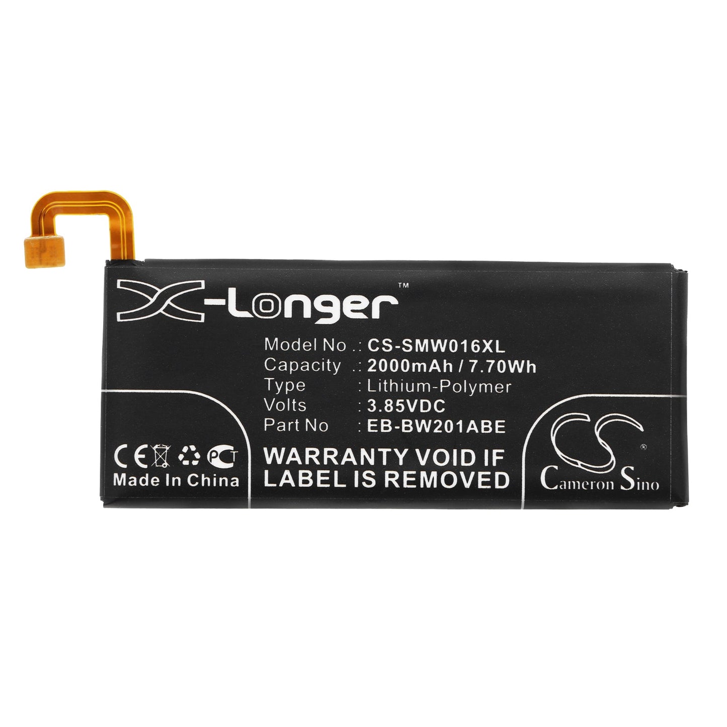 Replacement Battery for Samsung  Golden 3 – Mobile, SmartPhone – 2000mAh / 7.70Wh / 3.85V