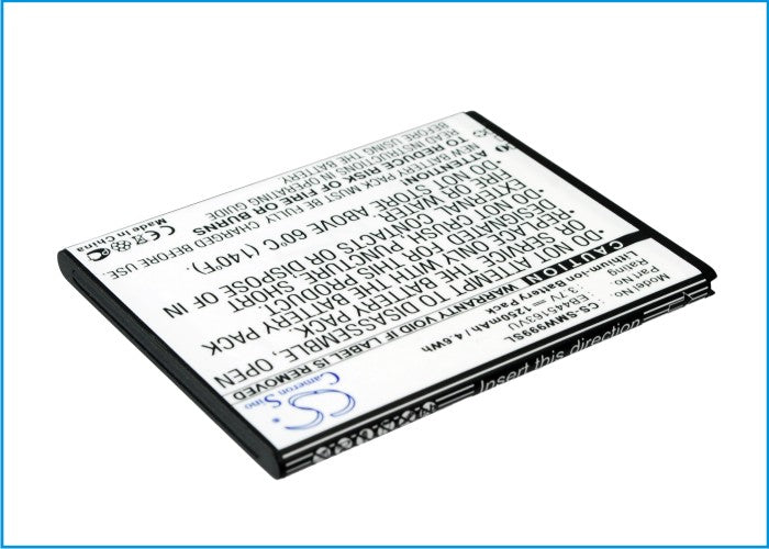 Replacement Battery for Samsung  GT-S7530 – Mobile, SmartPhone – 1250mAh / 4.6Wh / 3.7V