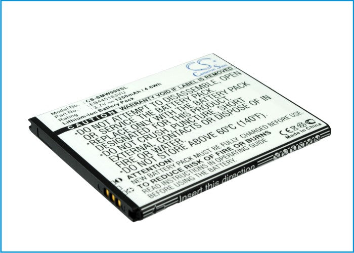 Replacement Battery for Samsung  GT-S7530 – Mobile, SmartPhone – 1250mAh / 4.6Wh / 3.7V
