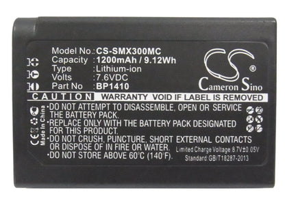 Replacement Battery for Samsung  NX30 – Camera – 1200mAh / 9.12Wh / 7.6V