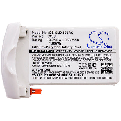 Replacement Battery for SYMA  X5U – Drones – 500mAh / 1.85Wh / 3.7V
