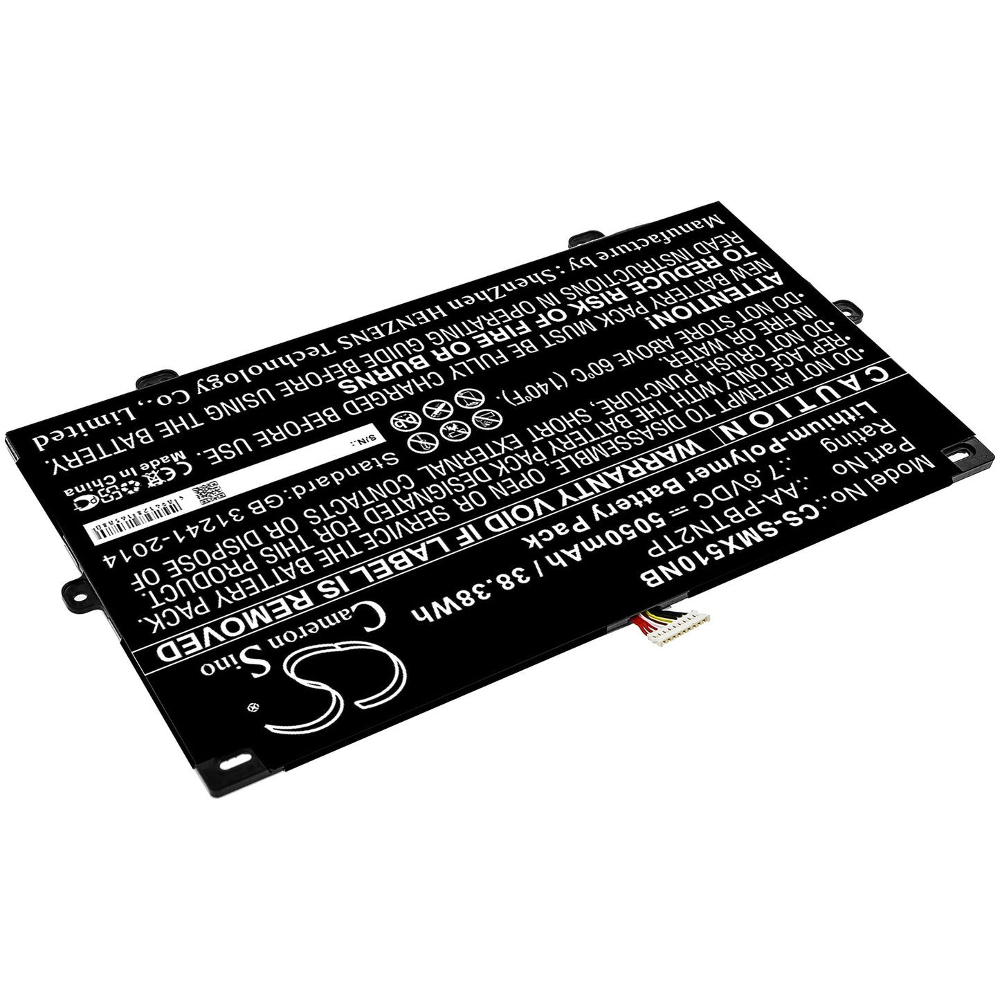 Replacement Battery for Samsung  XE510C24 – Notebook, Laptop – 5050mAh / 38.38Wh / 7.6V