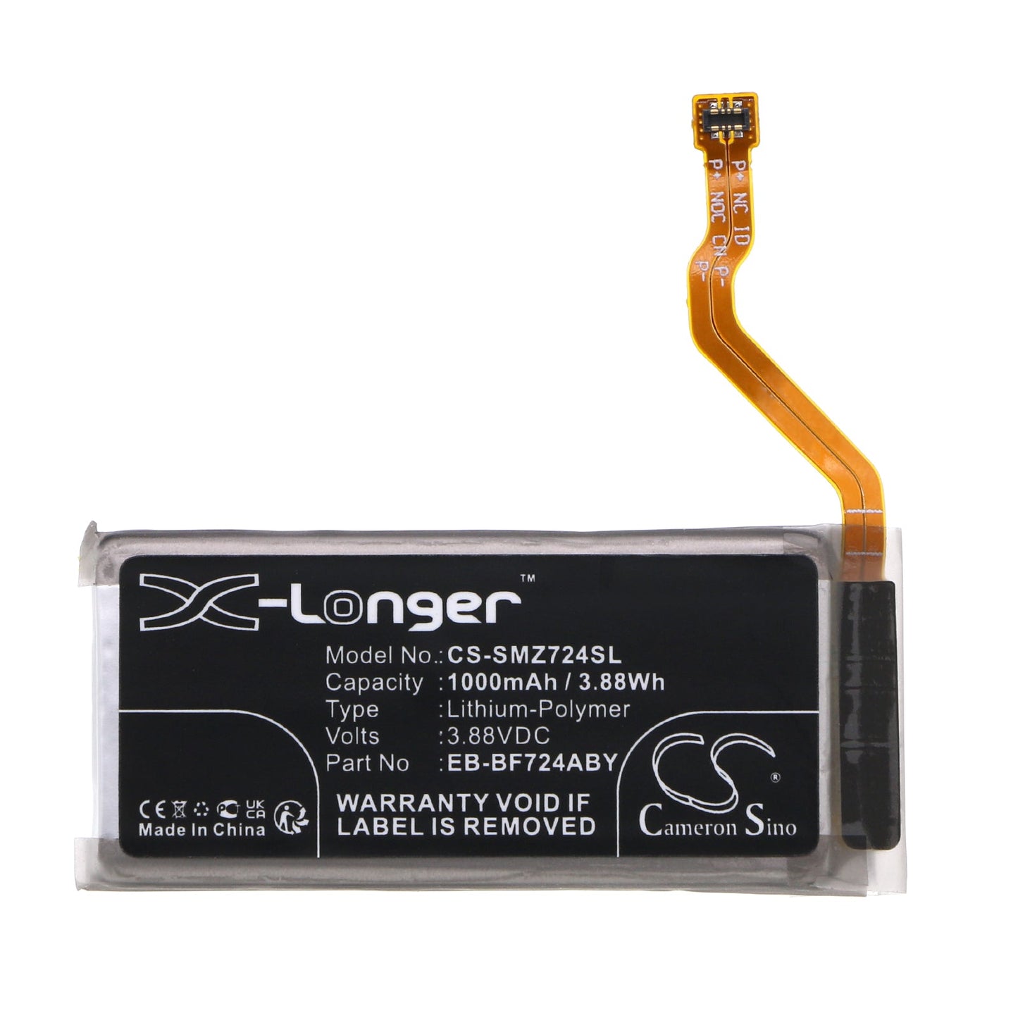 Replacement Battery for Samsung  Galaxy Z Flip 4 – Mobile, SmartPhone – 1000mAh / 3.88Wh / 3.88V