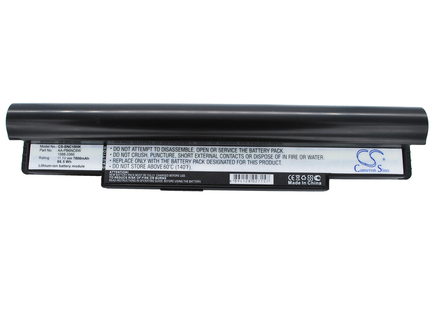 Replacement Battery for Samsung  N110 (black) – Notebook, Laptop – 7800mAh / 11.1V