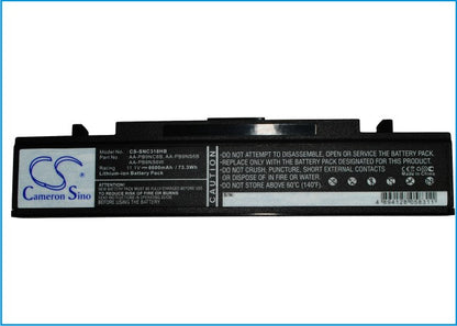 Replacement Battery for Samsung  NP-540-JS03AU – Notebook, Laptop – 6600mAh / 73.26Wh / 11.1V