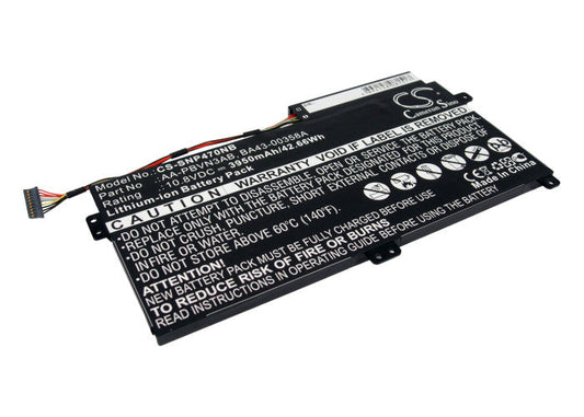 Replacement Battery for Samsung  340XAA – Notebook, Laptop – 3950mAh / 42.66Wh / 10.8V