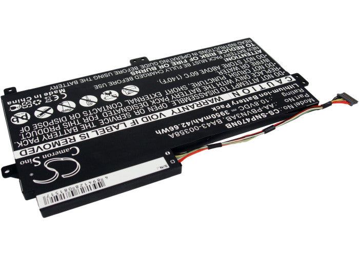 Replacement Battery for Samsung  340XAA – Notebook, Laptop – 3950mAh / 42.66Wh / 10.8V
