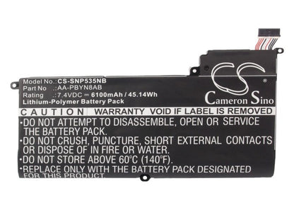Replacement Battery for Samsung  530U4B-S03 – Notebook, Laptop – 6100mAh / 45.14Wh / 7.4V