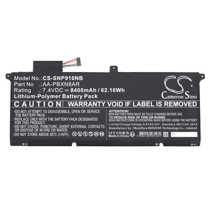 Replacement Battery for Samsung  900X4 – Notebook, Laptop – 8400mAh / 62.16Wh / 7.4V