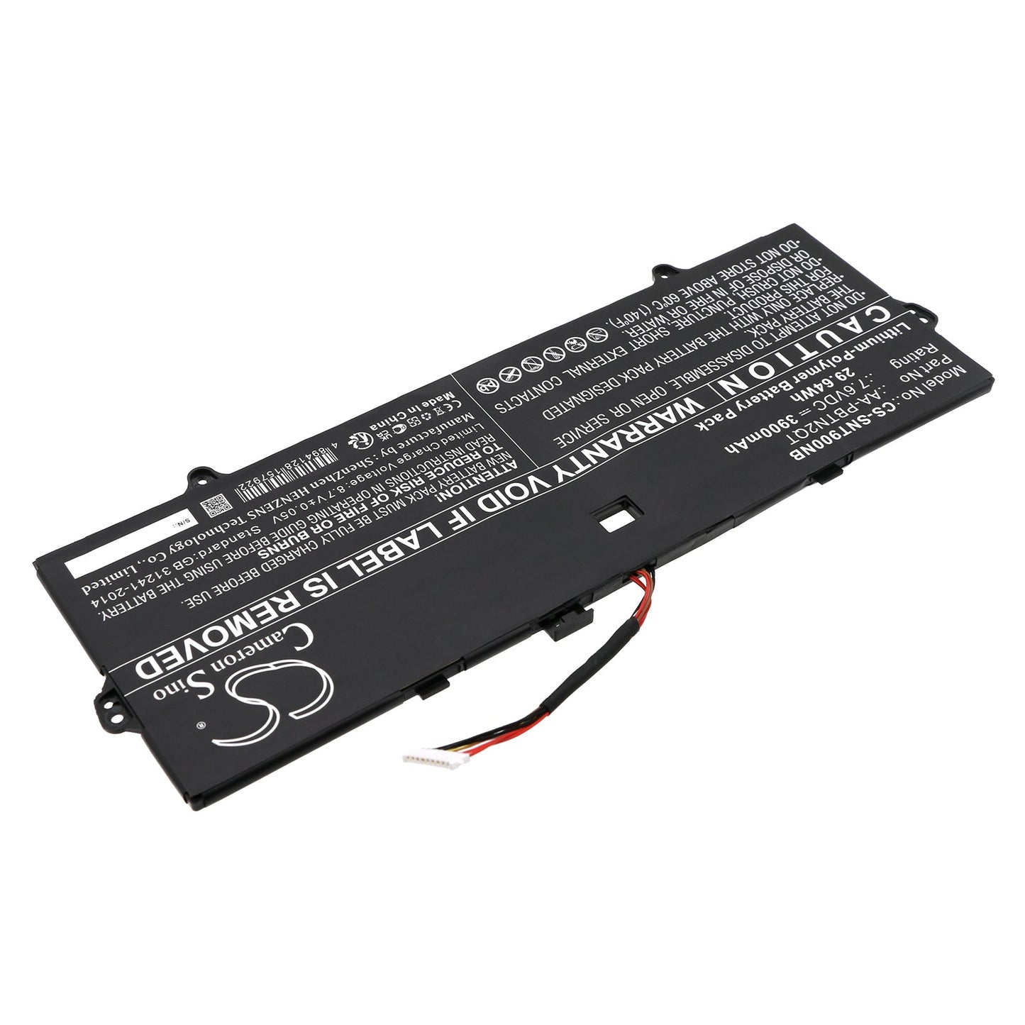 Replacement Battery for Samsung  900X3N-K03 – Notebook, Laptop – 3900mAh / 29.64Wh / 7.6V