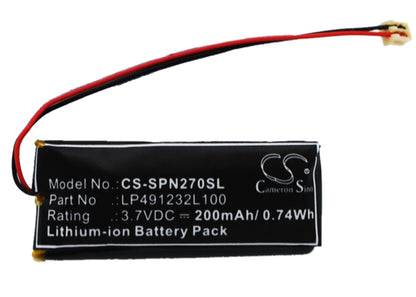Replacement Battery for Sony  PSP-N270 – Wireless Headset – 200mAh / 0.74Wh / 3.7V