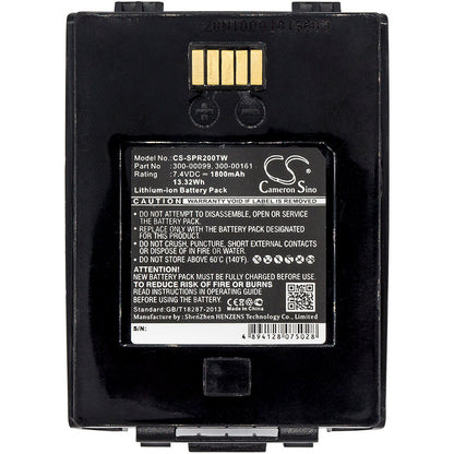 Replacement Battery for Simoco-Sepura  SRC3300 – Two-Way Radio – 1800mAh / 13.32Wh / 7.4V