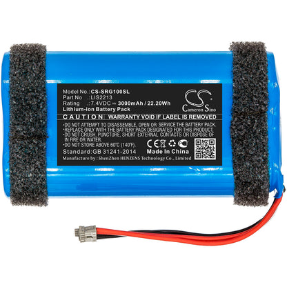 Replacement Battery for Sony  SRS-HG1 – 3000mAh / 22.20Wh