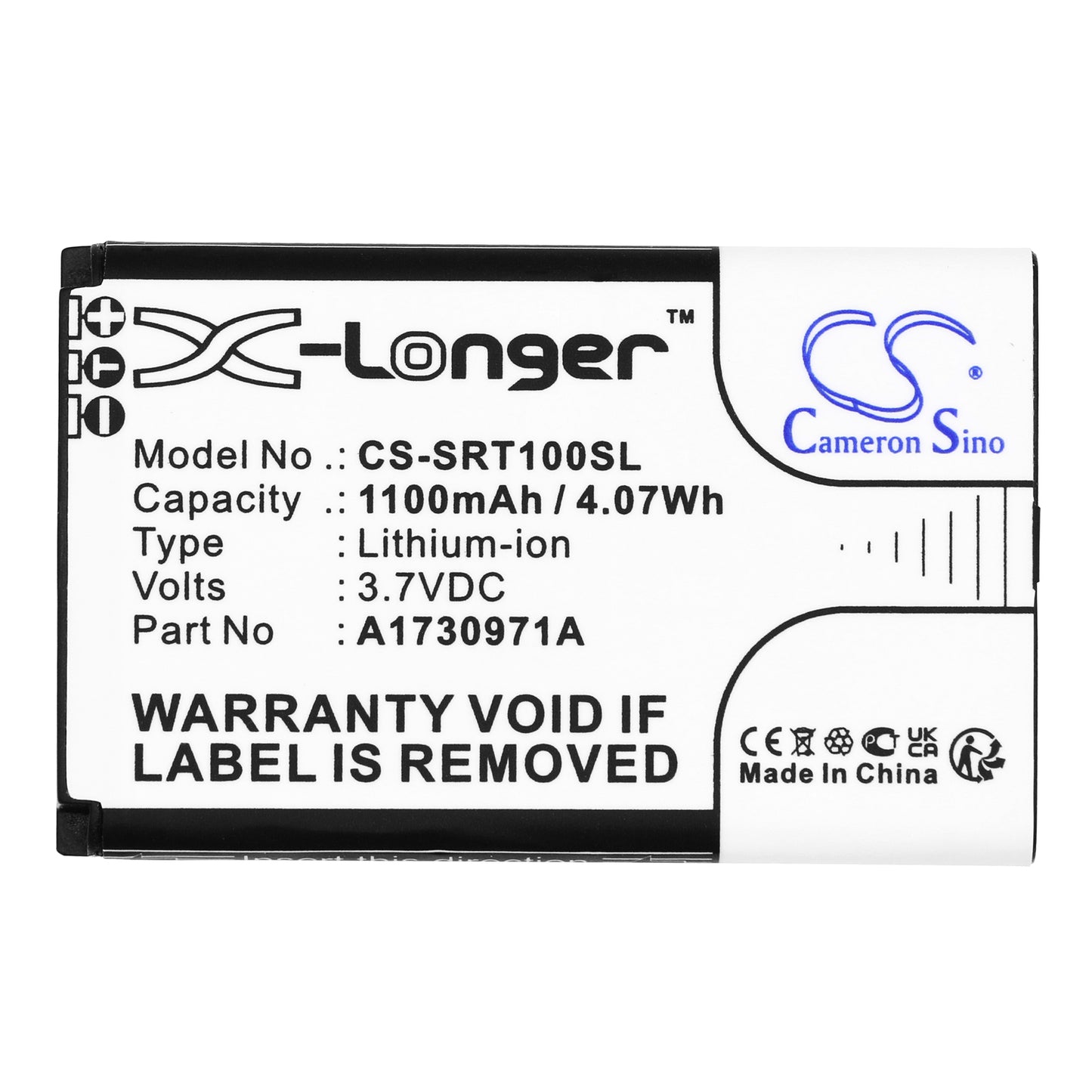 Replacement Battery for Sony  EZW-RT10 – 1100mAh / 4.07Wh