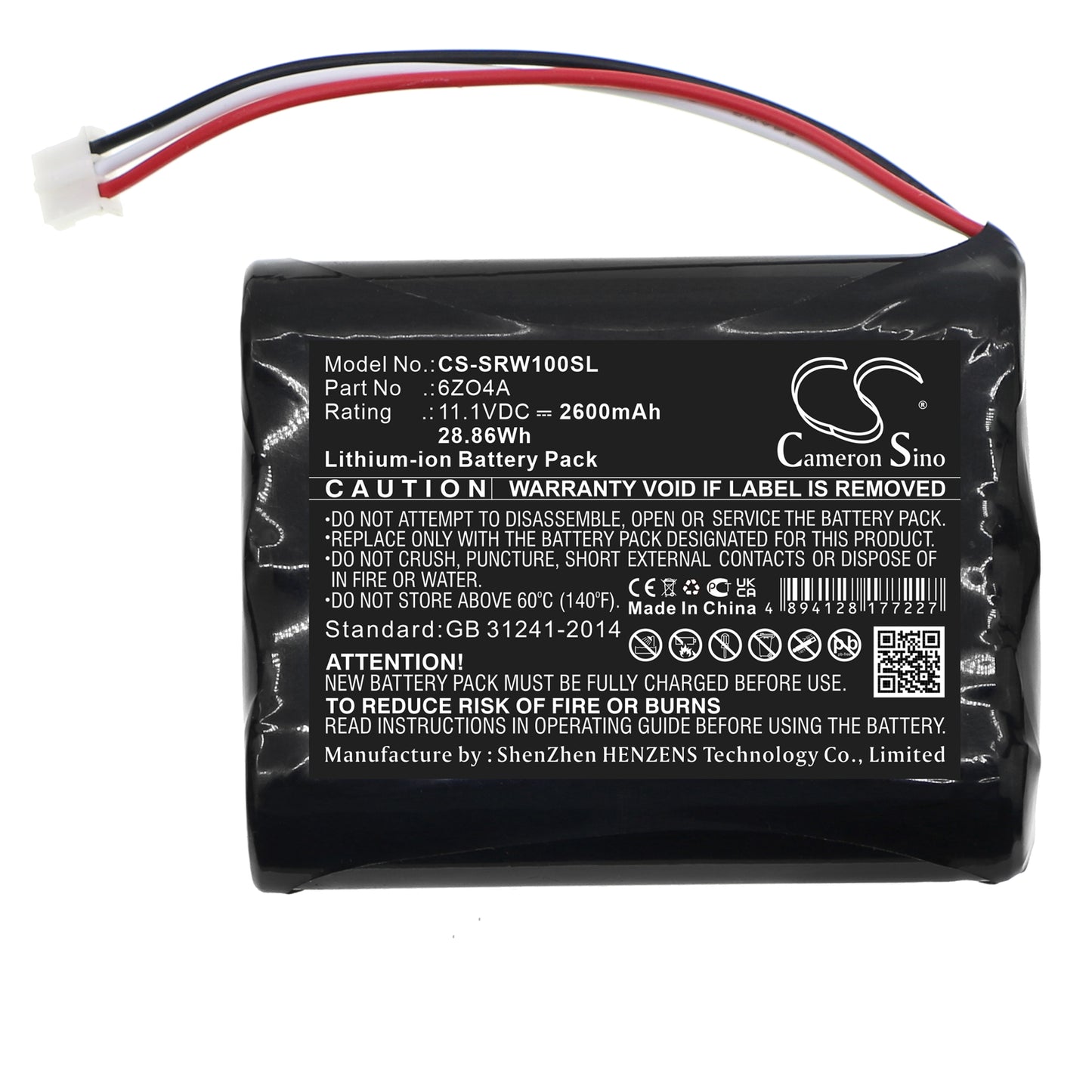 Replacement Battery for Sony  VGF-WA1 – 2600mAh / 28.86Wh
