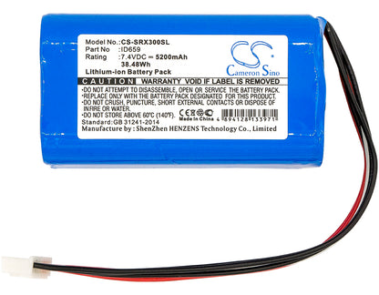 Replacement Battery for Sony  SRS-X30 – 5200mAh / 38.48Wh