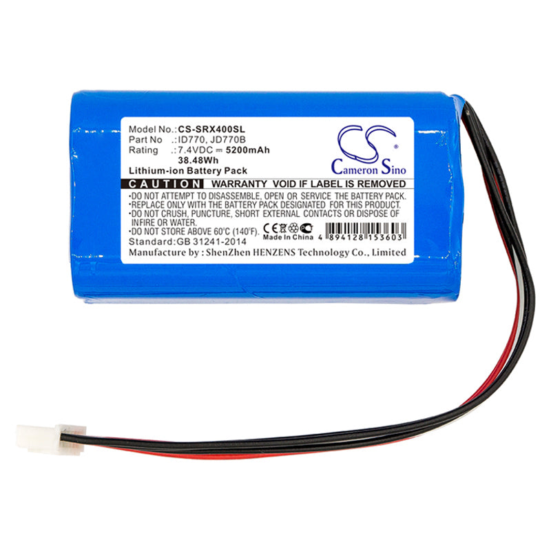 Replacement Battery for Sony  SRS-XB40 – 5200mAh / 38.48Wh