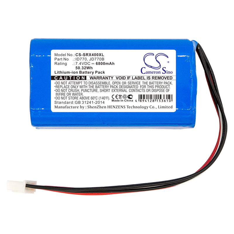 Replacement Battery for Sony  SRS-XB40 – 6800mAh / 50.32Wh