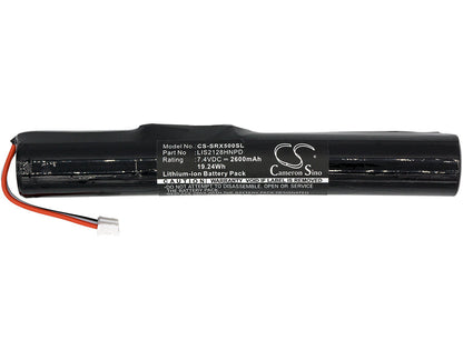 Replacement Battery for Sony  SRS-X5 – Speaker – 2600mAh / 19.24Wh / 7.4V