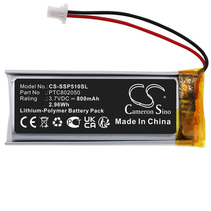 Replacement Battery for Sena  GT-Air II – Wireless Headset – 800mAh / 2.96Wh / 3.7V
