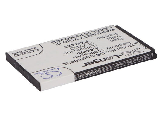 Replacement Battery for Simvalley  SP-40 – Mobile, SmartPhone – 1200mAh / 4.44Wh / 3.7V
