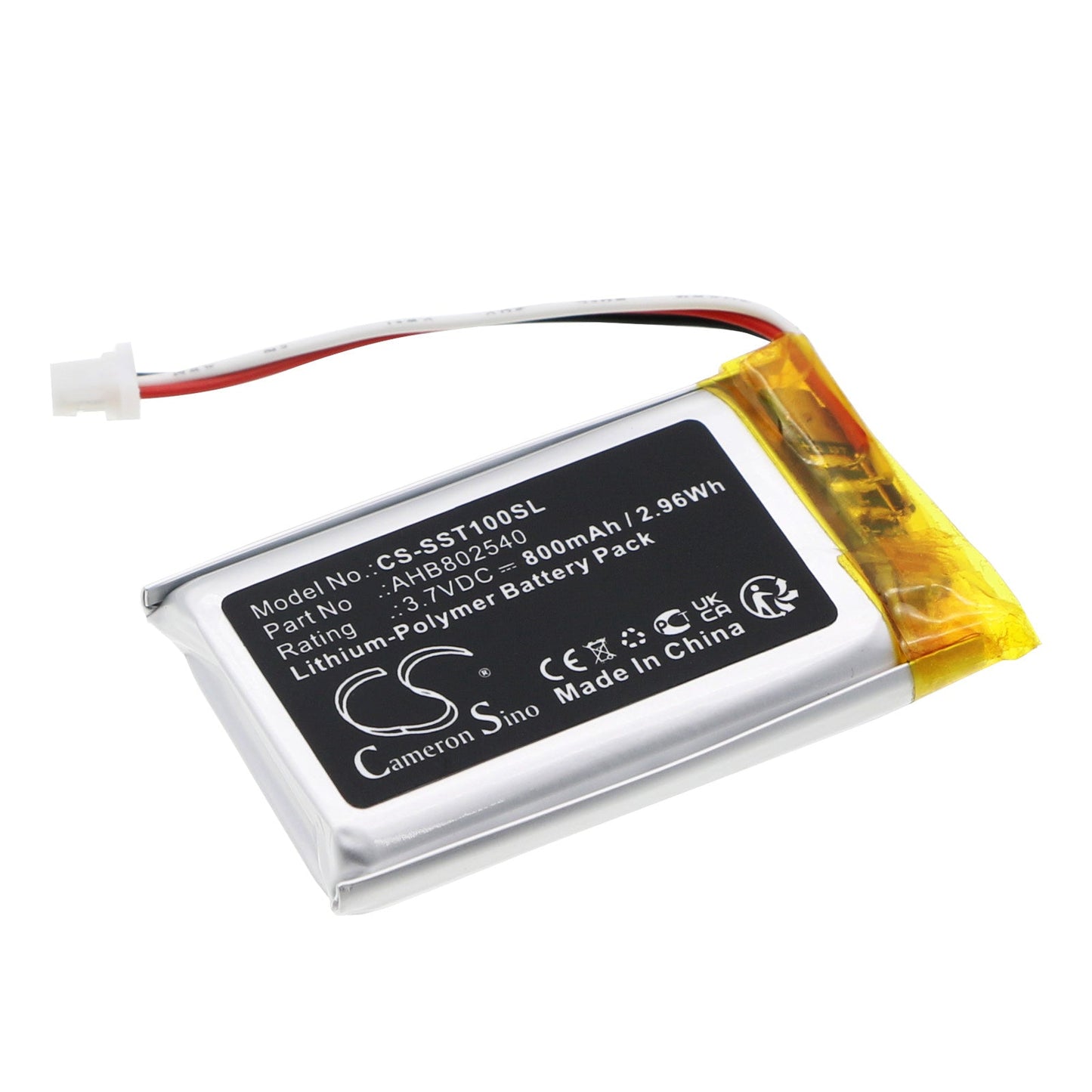 Replacement Battery for Sena  Spider ST1 – Wireless Headset – 800mAh / 2.96Wh / 3.7V