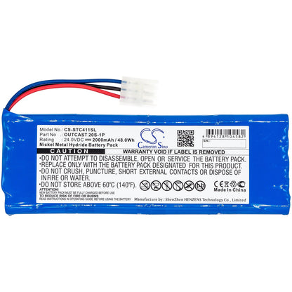 Replacement Battery for Soundcast  ICO410 – Speaker – 2000mAh / 48.00Wh / 24.0V