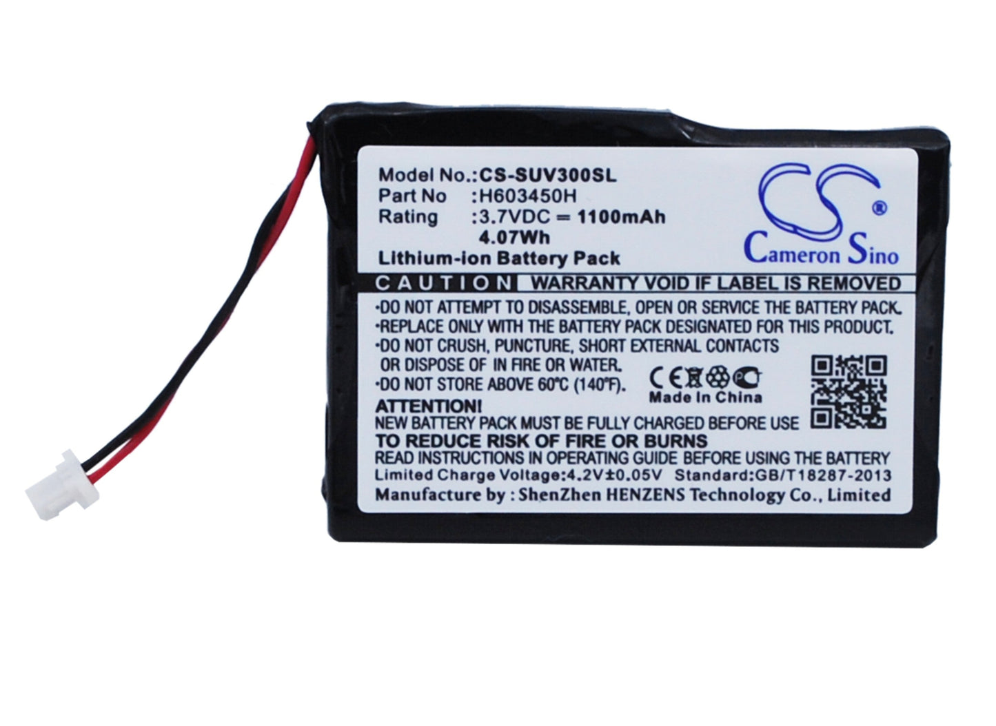 Replacement Battery for Sureshotgps  C2796 – GPS, Navigator – 1100mAh / 4.07Wh / 3.7V
