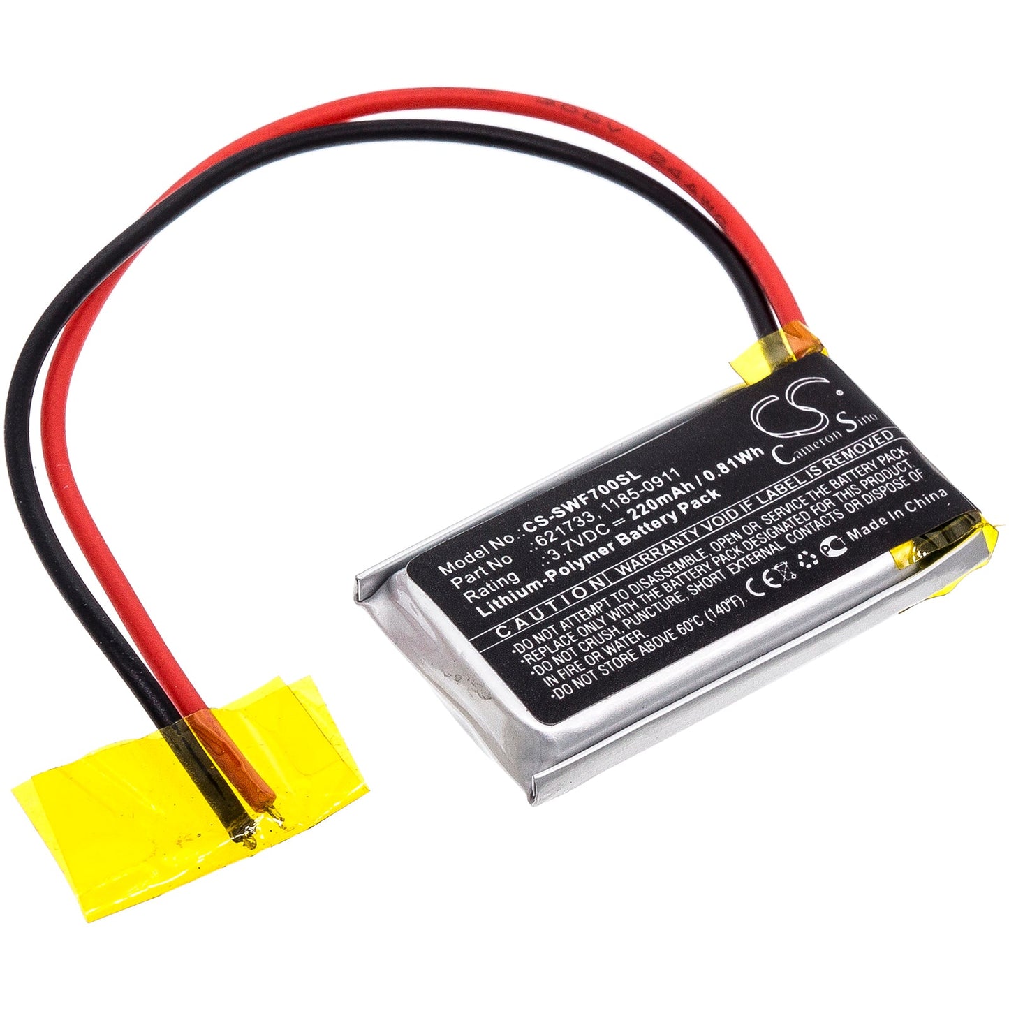 Replacement Battery for Sony  WF-C500 Charging Case – Wireless Headset – 220mAh / 0.81Wh / 3.7V