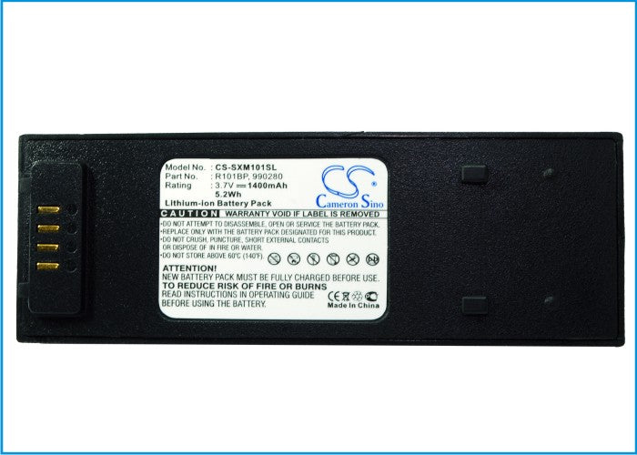 Replacement Battery for Sirius  XM Satellite Sportscaster – DAB Digital – 1400mAh/5.18Wh / 3.7V