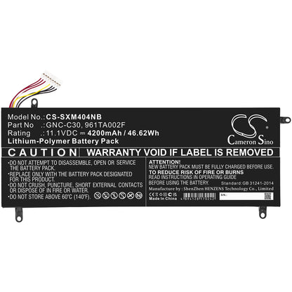 Replacement Battery for Gigabyte  P34G V1 – Notebook, Laptop – 4200mAh / 46.62Wh / 11.1V