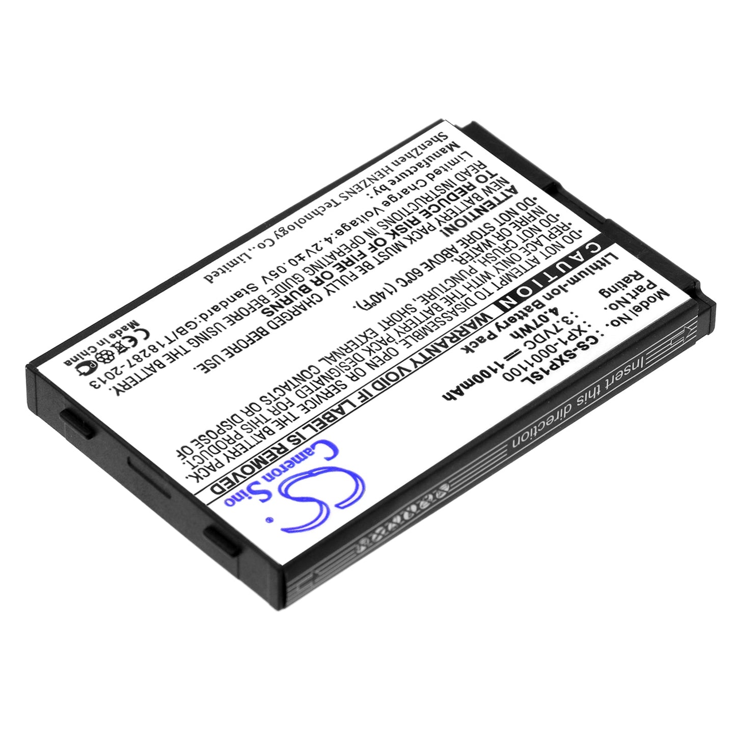 Replacement Battery for JCB  Sitemaster – Mobile, SmartPhone – 1100mAh / 4.07Wh / 3.7V
