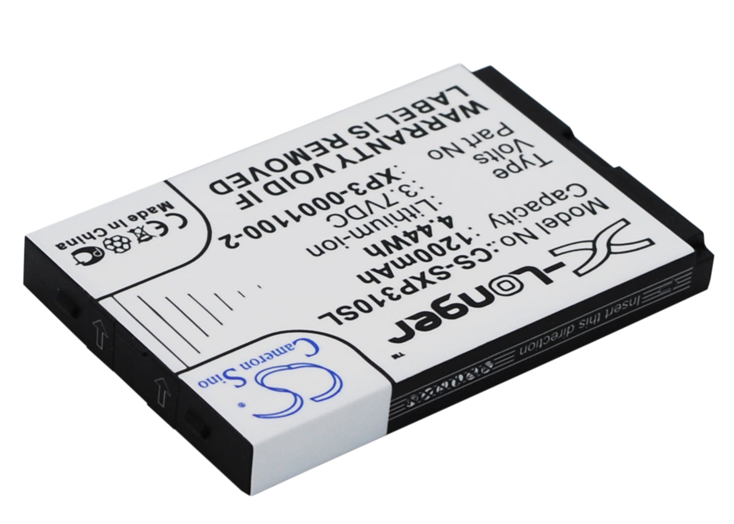 Replacement Battery for Socketmobile  Sonim XP3-S – Mobile, SmartPhone – 1200mAh / 4.44Wh / 3.7V