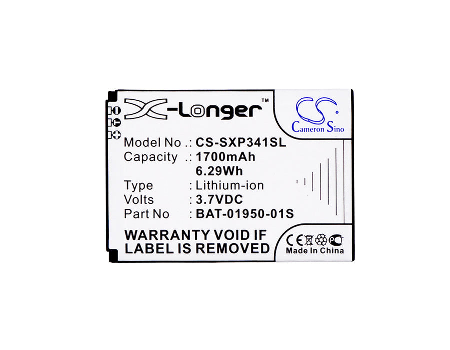 Replacement Battery for Sonim  XP 3410 – Mobile, SmartPhone – 1700mAh / 6.29Wh / 3.7V