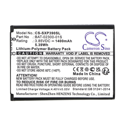 Replacement Battery for Sonim  XP3 Plus – Mobile, SmartPhone – 1400mAh / 5.39Wh / 3.85V