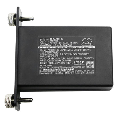 Replacement Battery for Teletec  10191556 – Crane Remote Control – 2000mAh / 14.40Wh / 7.2V
