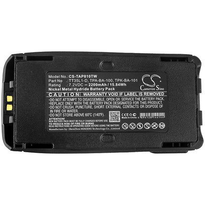 Replacement Battery for Radon  302 – Two-Way Radio – 2200mAh / 15.84Wh / 7.2V