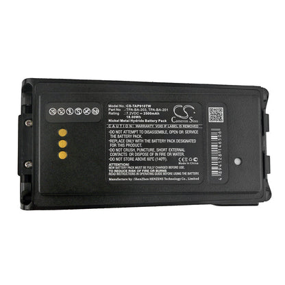 Replacement Battery for Tait  TP9100 – Two-Way Radio – 2500mAh / 18.00Wh / 7.2V