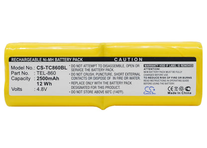 Replacement Battery for Telxon  PTC860 – Barcode Scanner – 2500mAh / 12.00Wh / 4.8V
