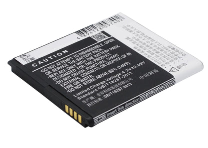 Replacement Battery for TCL  J600T – Mobile, SmartPhone – 1600mAh / 5.92Wh / 3.7V