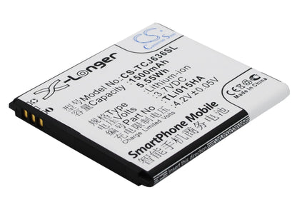 Replacement Battery for TCL  J636D – Mobile, SmartPhone – 1500mAh / 5.55Wh / 3.7V