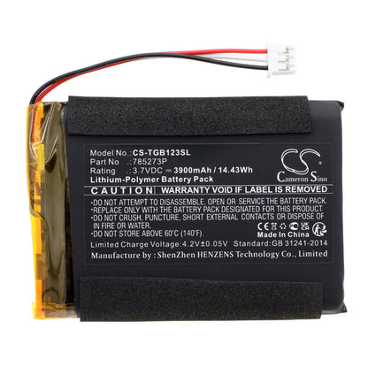 Replacement Battery for Tigermedia  1233 – Speaker – 3900mAh / 14.43Wh / 3.7V