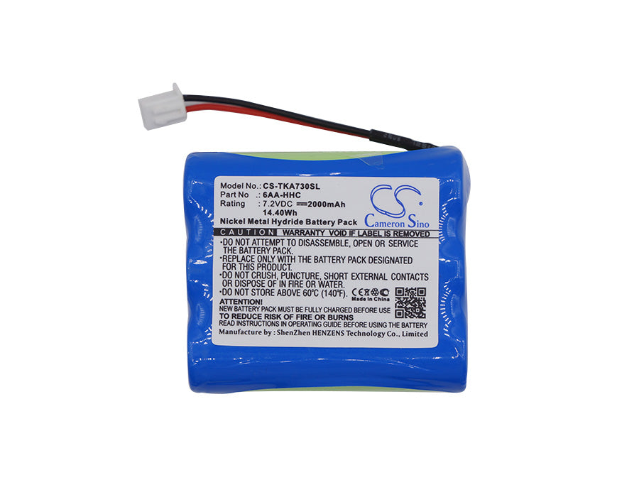 Replacement Battery for TDK  Life on Record A73 – Speaker – 2000mAh / 14.40Wh / 7.2V
