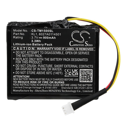 Replacement Battery for TomTom  VIA 1400M – GPS, Navigator – 900mAh / 3.33Wh / 3.7V