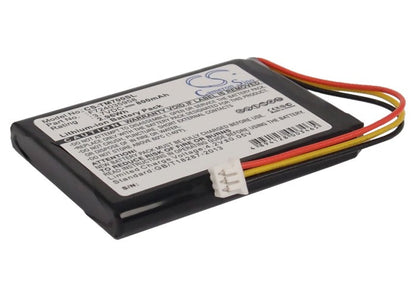 Replacement Battery for TomTom  EDINBURGH – GPS, Navigator – 800mAh / 2.96Wh / 3.7V