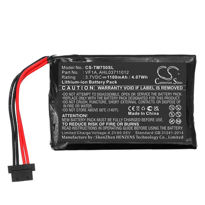 Replacement Battery for TomTom  4CP0.002.06 – GPS, Navigator – 1100mAh / 3.7V
