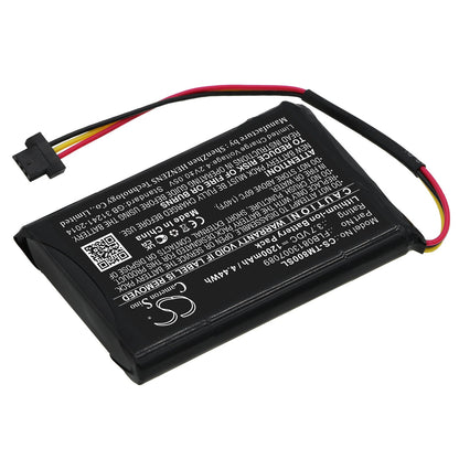 Replacement Battery for TomTom  4FC64 4FD6.001.00 – GPS, Navigator – 1200mAh / 4.44Wh / 3.7V