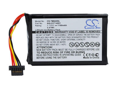 Replacement Battery for TomTom  Go 940 – GPS, Navigator – 1100mAh / 3.7V